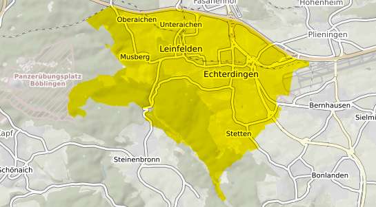 Immobilienpreisekarte Leinfelden Echterdingen Echterdingen